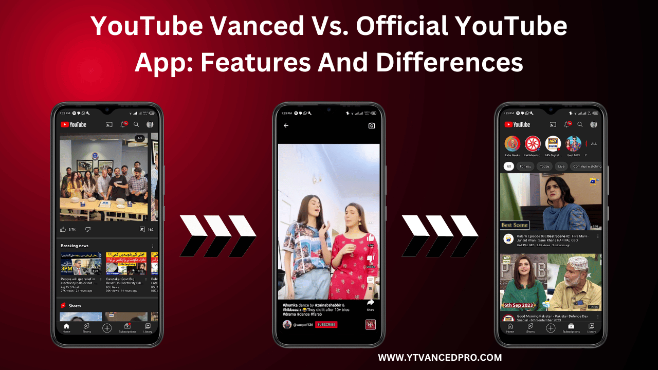 YouTube Vanced Vs. Official YouTube App: Features And Differences
