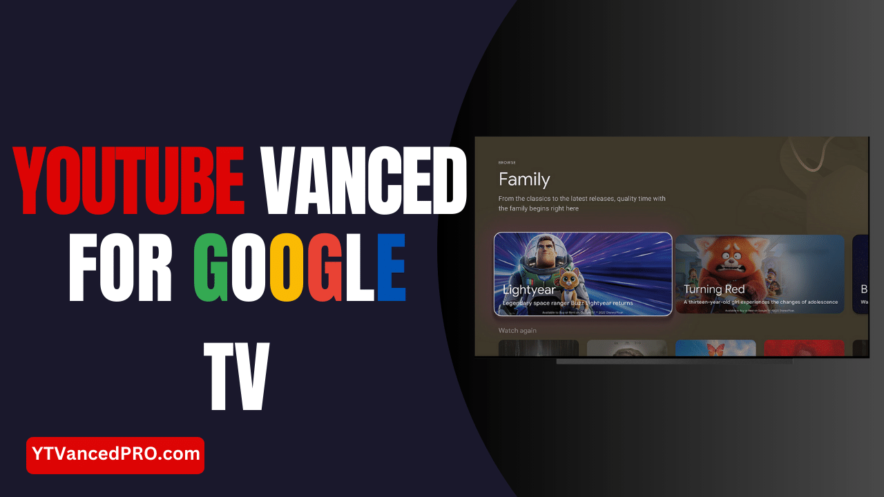 YouTube Vanced for Google TV